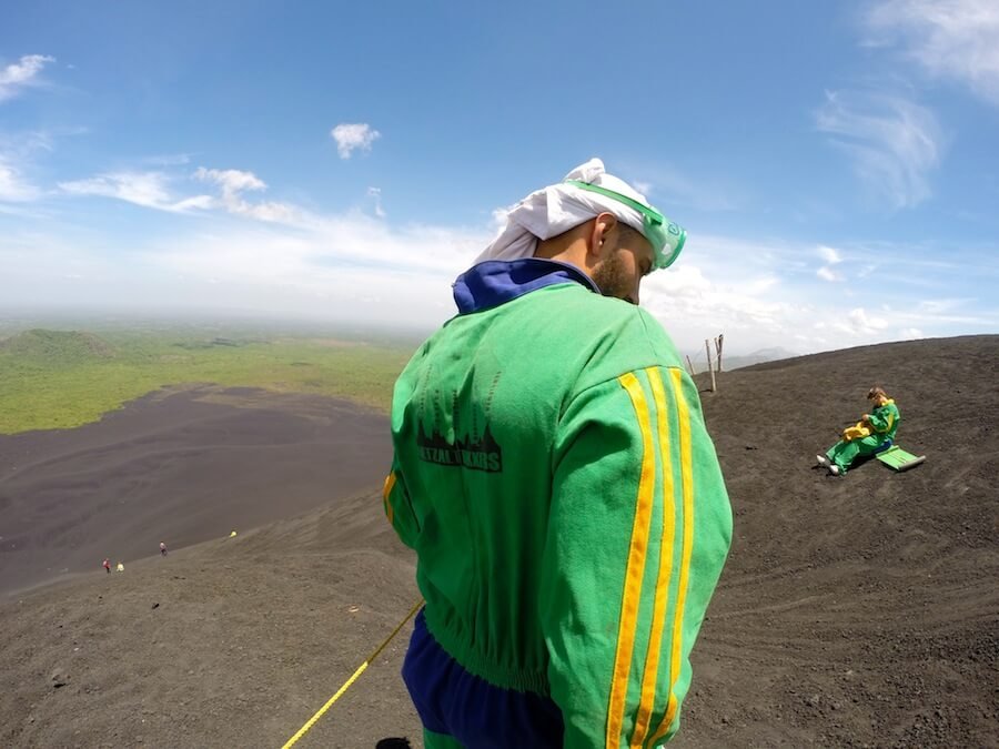 Volcano boarding with Quetzaltrekkers