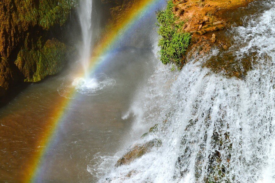 Rainbow at the Ouzoud Waterfalls