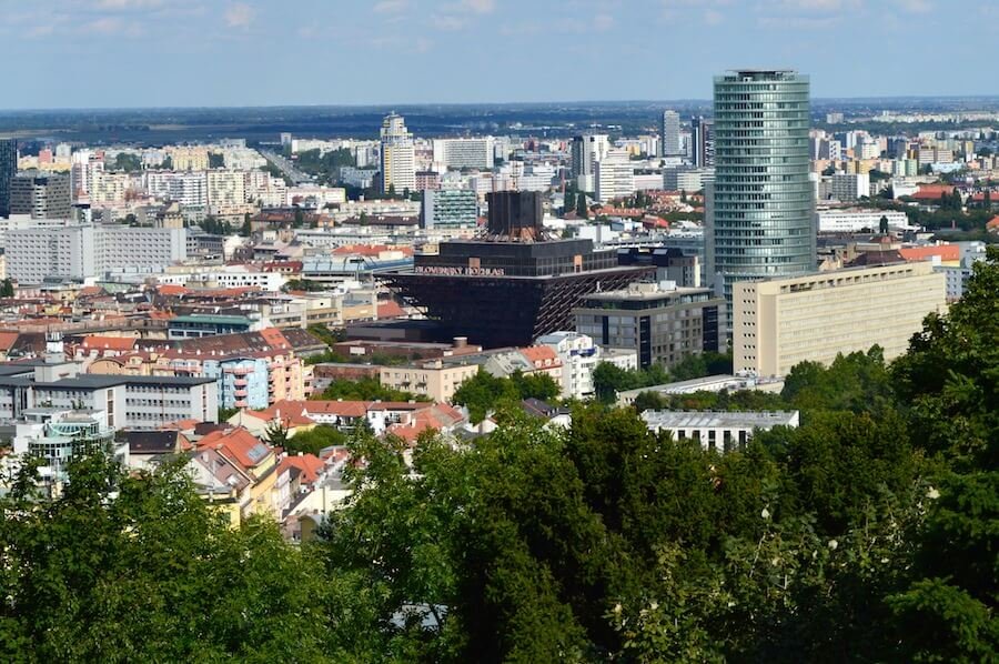Modern Bratislava and the Inverse Pyramid
