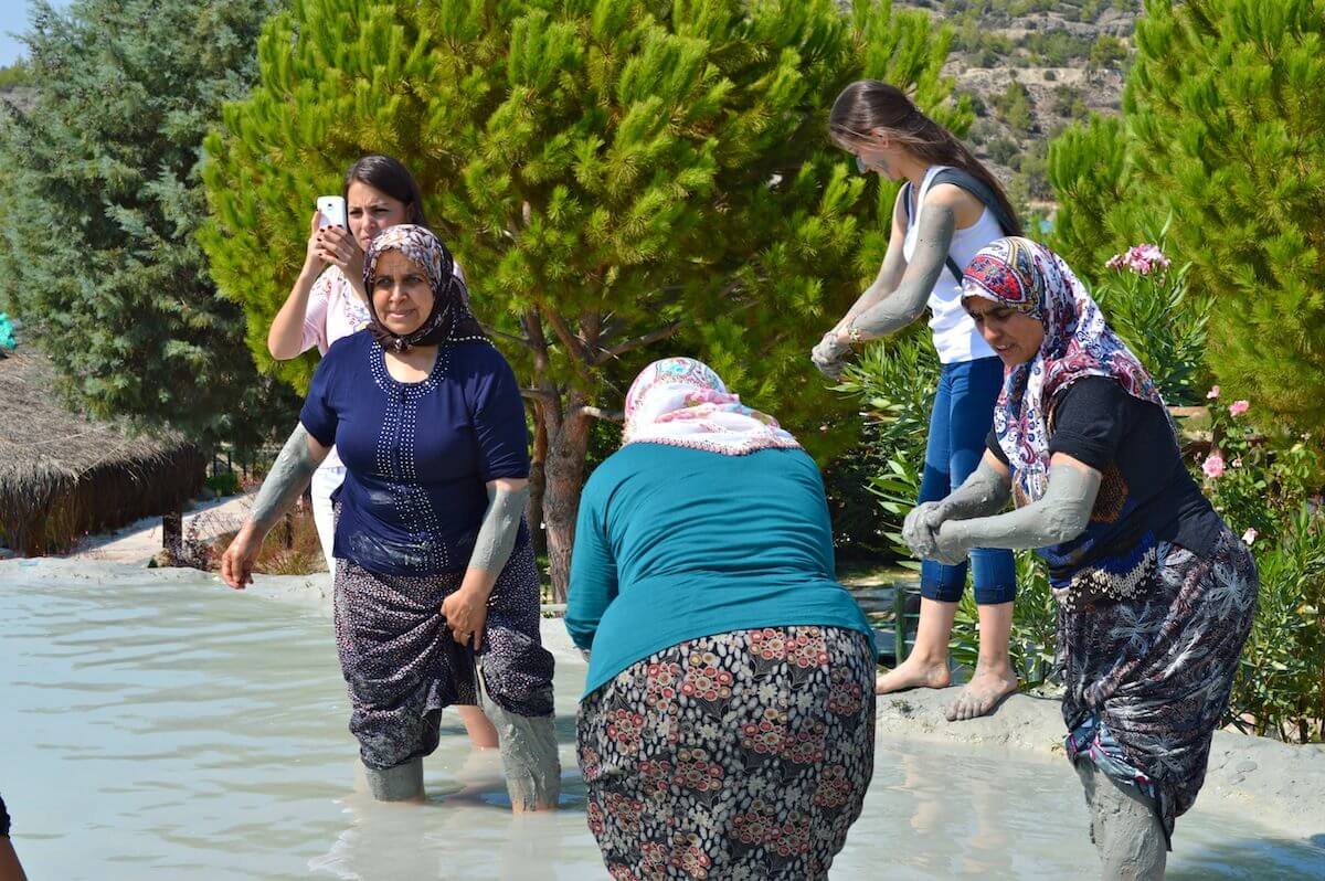 Turkish women in Karahayit