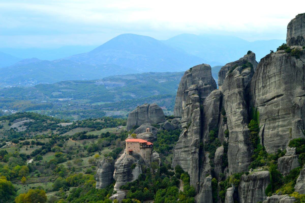 The landscape of Meteora