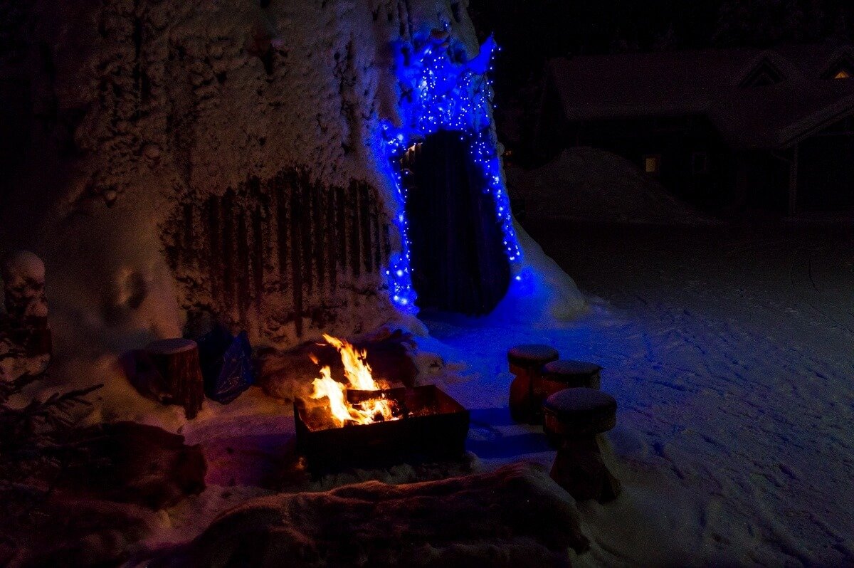 Traditional house of the Sami of Lapland
