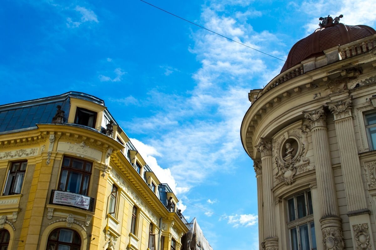 The unique architecture of Bucharest Old Town