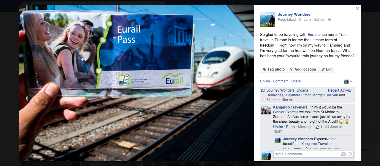 Example of Facebook Promotion