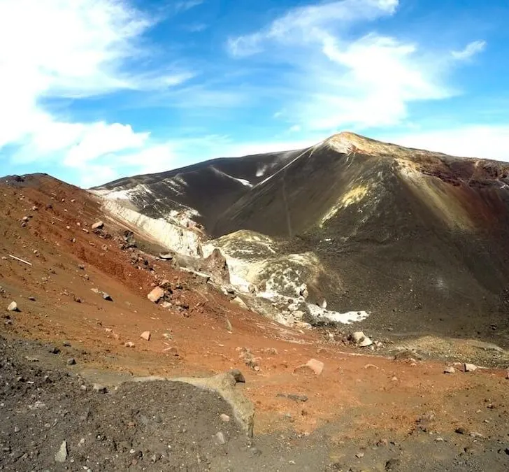 Volcano boarding in Leon Nicaragua