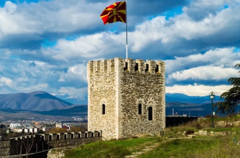 Skopje and the fortress