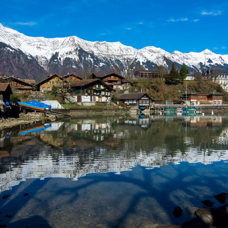 The town of Iseltwald Switzerland