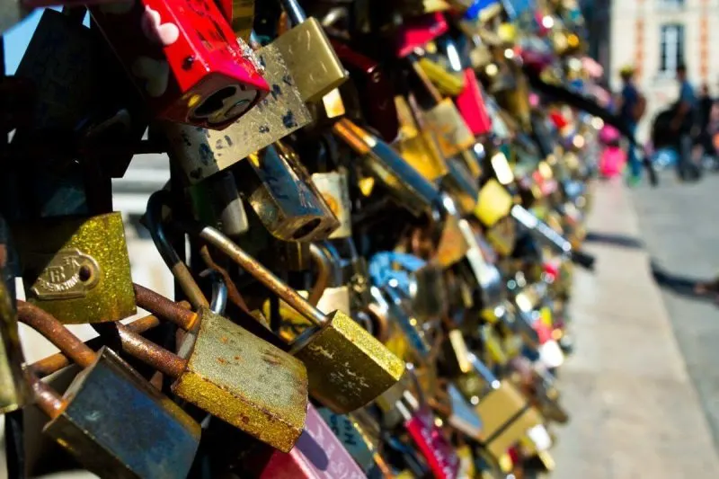 Lovelocks in Paris, France