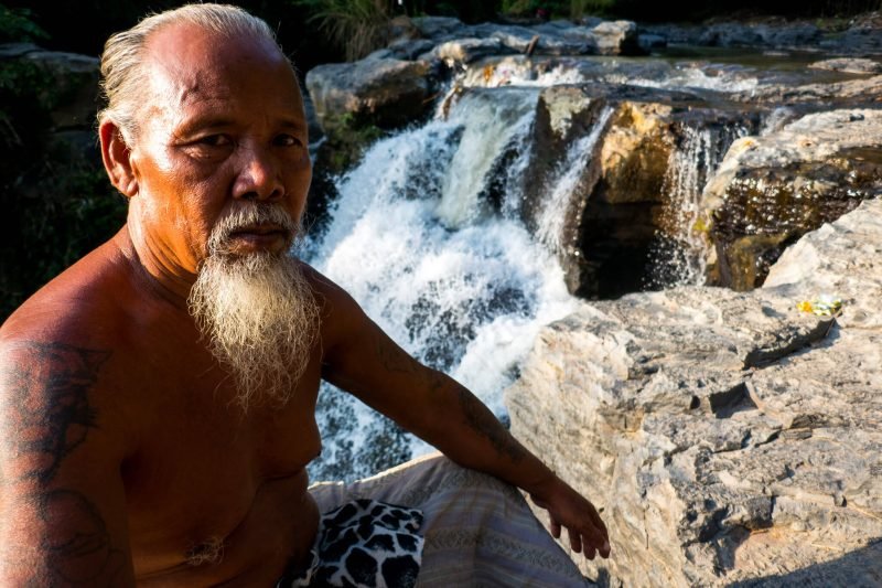 The Waterfall Man of Wonders of Bali