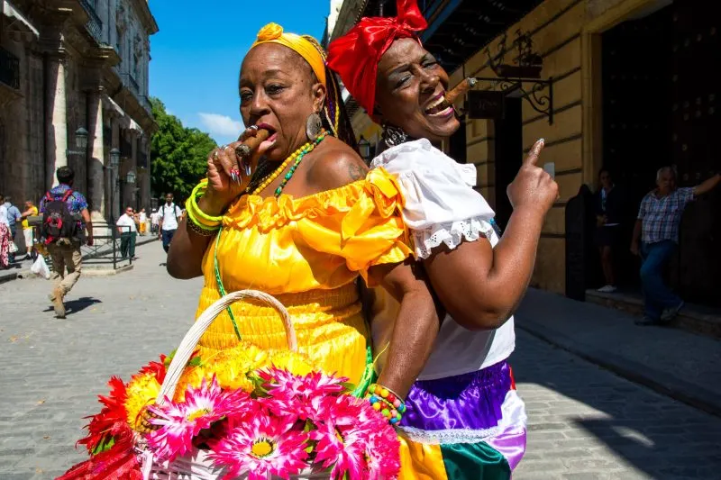 My two Cuban girlfriends posing for me