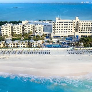 Aerial View of Barcelo Hotel in Cancun