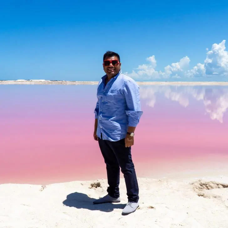 Las Coloradas Pink Lake