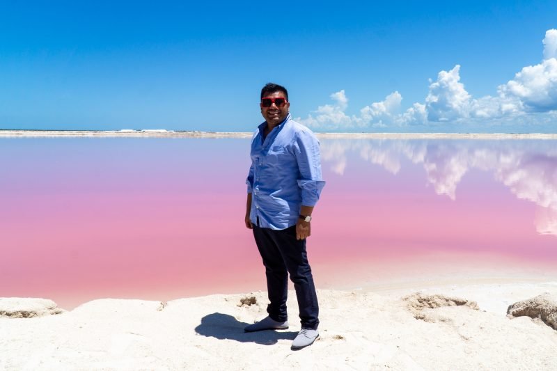 Las Coloradas Pink Lake