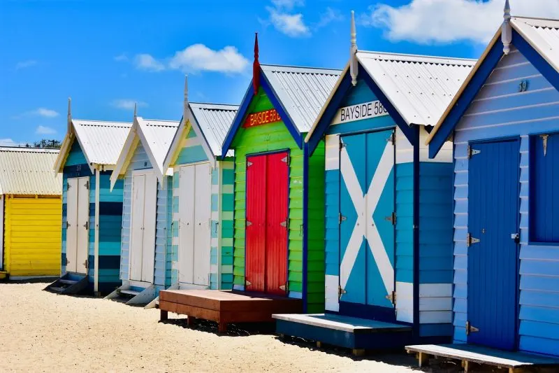 Beach Huts in Melbourne