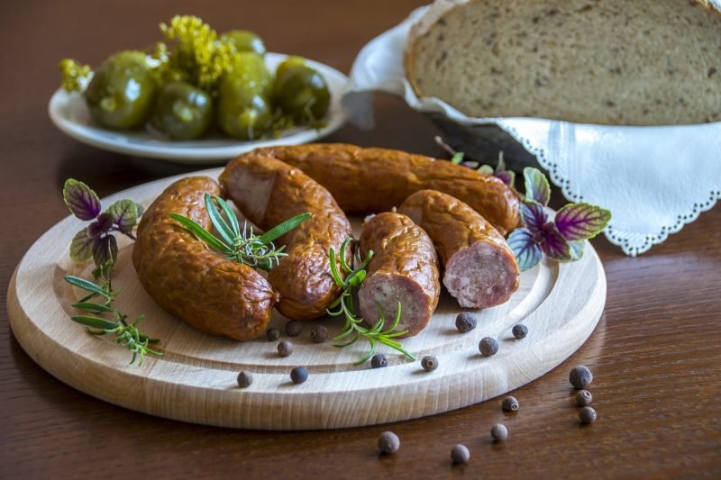 Traditional Polish sausages